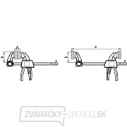 Jednoručná svorka Bessey EZL45-8 (450/80 mm) Náhľad