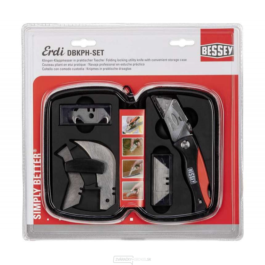 Nôž s vymeniteľnými čepeľami Bessey DBKPH Set