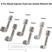 Sada 6 kľúčov na matice palivových trubiek 12 - 19 mm, Matabro MB-03-06061 Náhľad