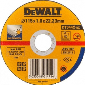 DeWALT DT3442 Kotúč na rezanie nerezovej ocele gallery main image