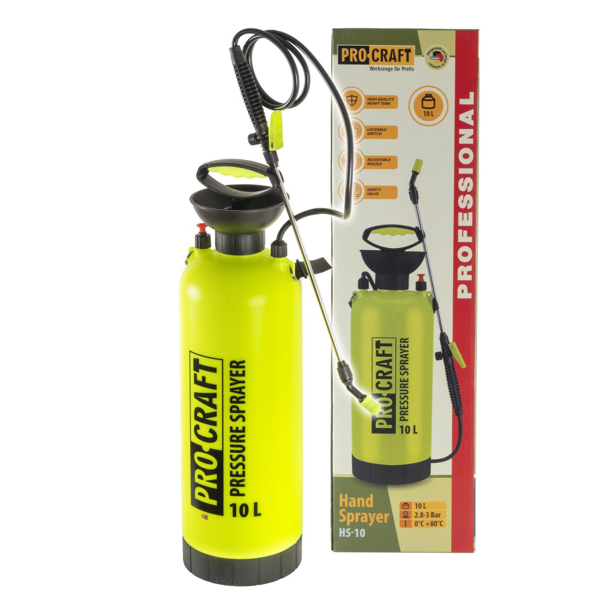 Ručný tlakový postrekovač Procraft HS-10 | HS-10 HS-10