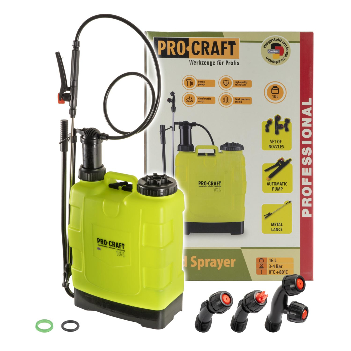 Ručný tlakový postrekovač Procraft HS-16 | HS-16 HS-16