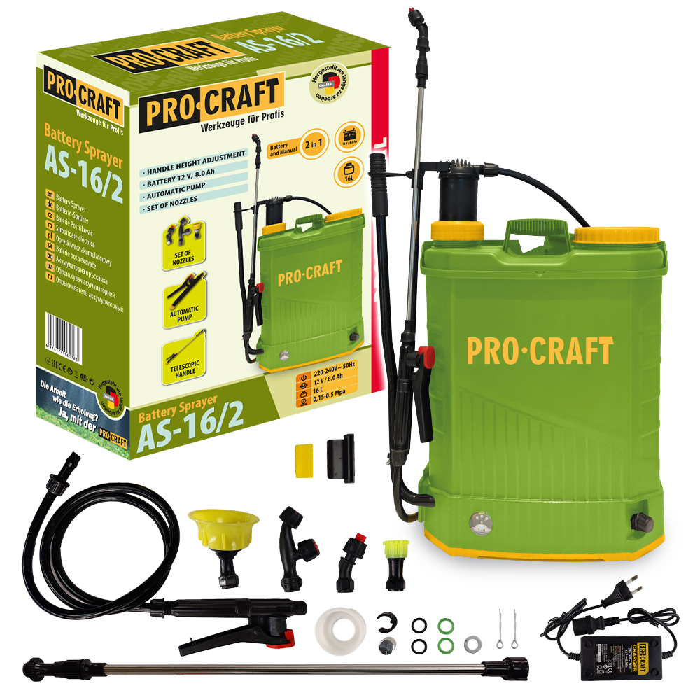 Aku postrekovač Procraft AS-16/2 | AS-16/2 AS-16/2