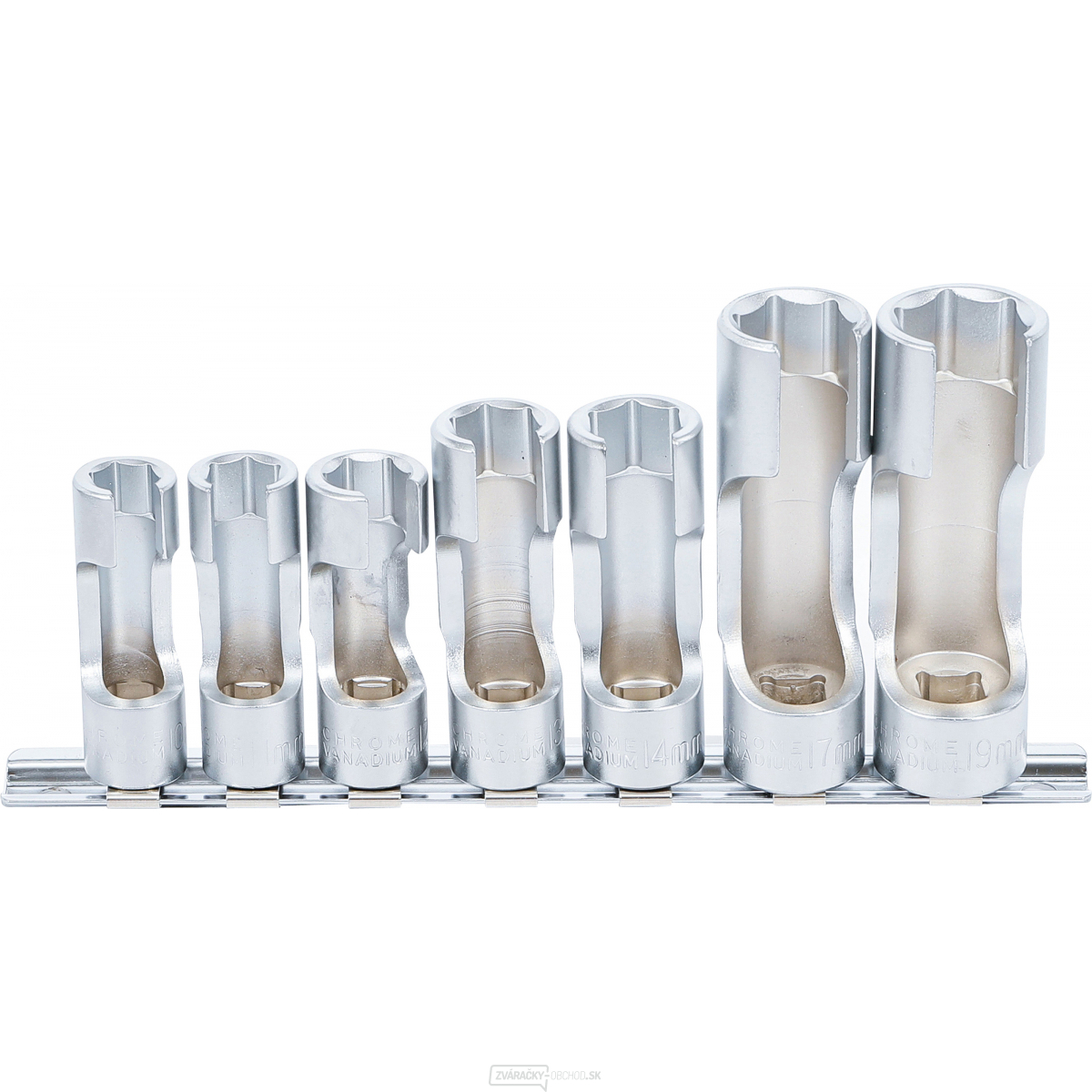 Súprava špeciálnych nástrčných hlavíc, drážkované | 10 mm (3/8") | 10 - 19 mm | 7dielna, BGS 1105