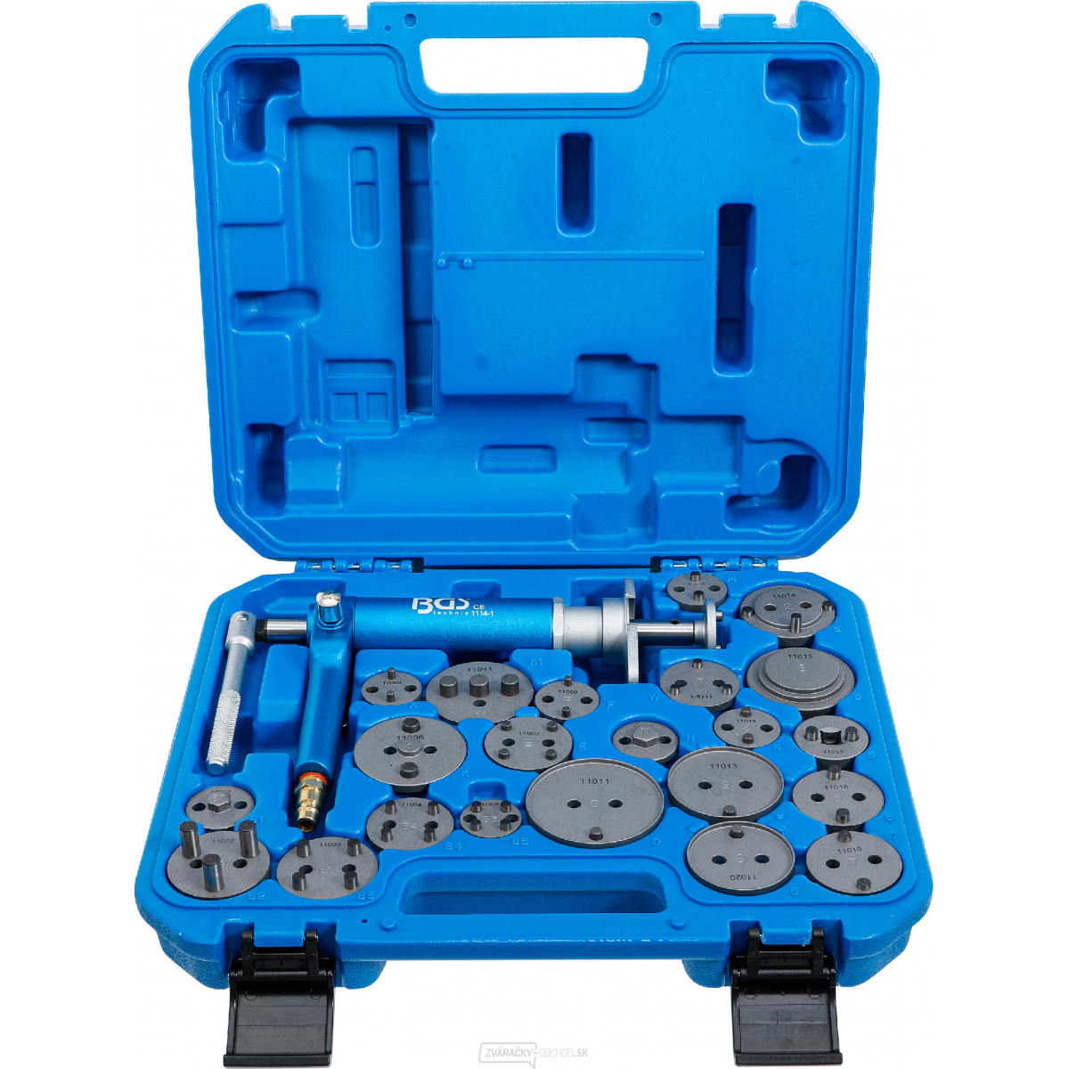 Súprava na stláčanie brzdových piestov | pneumatická | 22dielna, BGS 1114