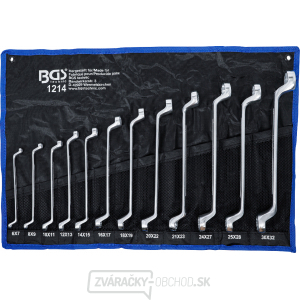 Súprava obojstranných očkových kľúčov | zalomené | 6 x 7 – 30 x 32 mm | 12dielna, BGS 1214 Súprava obojstranných očkových kľúčov | zalomené | 6 x 7 – 30 x 32 mm | 12dielna, BGS 1214 gallery main image