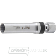 Kĺbová nástrčná hlavica na zapaľovacie sviečky, dvanásťhranná s prídržnou pružinou | vnútorný štvorhran 10 mm, BGS 2390 Kĺbová nástrčná hlavica na zapaľovacie sviečky, dvanásťhranná s prídržnou pružinou | vnútorný štvorhran 10 mm, BGS 2390 gallery main image