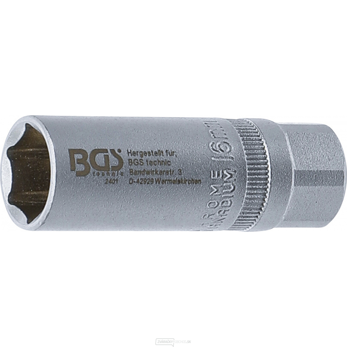Nástrčná hlavica na zapaľovacie sviečky, šesťhranná | 12,5 mm (1/2") | 16 mm, BGS 2401