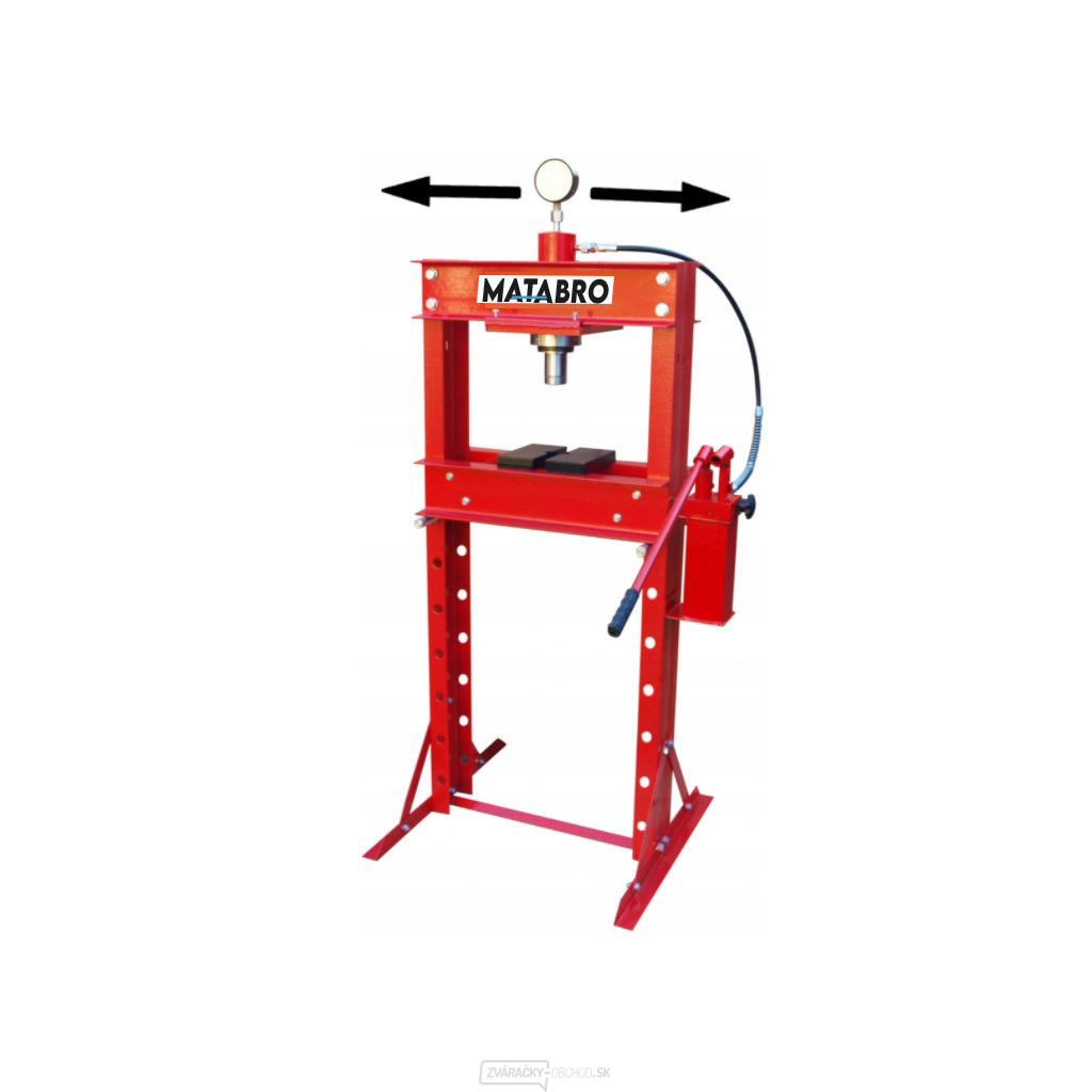 Hydraulický lis 30t s dvojrýchlostnou pumpou a posuvným piestom, Matabro MB-P30TDP