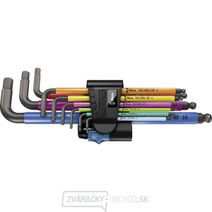 Wera 022210 Nástrčné kľúče 950/9 Hex-Plus Multicolour HF 1, BlackLaser s funkciou držania (sada 9 ks) gallery main image