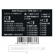 Wera 136073 Momentový kľúč Safe-Torque A 1 SHK Set 1, 1/4" štvorhran, 2 ÷ 12 Nm (sada 20 dielov) Náhľad