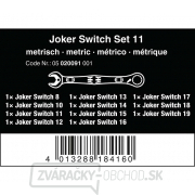 Wera 020091 račňové kľúče 8 ÷ 19 mm 6001 Joker Switch 11 Set 1, prepínanie (sada 11 dielov) Náhľad