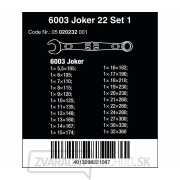 Wera 020232 Kľúče 5,5 ÷ 32 mm 6003 Joker 22 sada 1 (sada 22 dielov) Náhľad