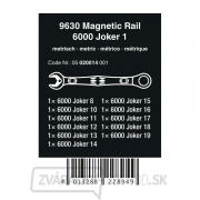 Wera 020014 račňové kľúče 8 ÷ 19 mm 6000 Joker 1 na magnetickej tyči, 9630 (sada 11 dielov) Náhľad