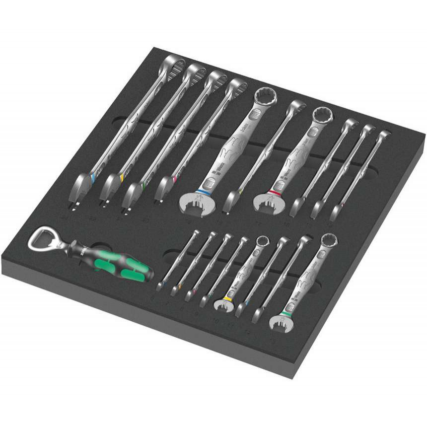 Wera 150121 Kľúče Joker 6003 6 ÷ 24 mm typ 9731 v penovej vložke, sada 1 (sada 19 dielov)