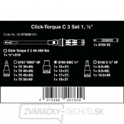 Wera 075680 Nastaviteľný momentový kľúč Click-Torque 40 ÷ 200 Nm s 1/2" Click-Torque C 3 Set 1 (sada 13 dielov) Náhľad