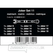 Wera 020013 račňové kľúče 8 ÷ 19 mm Wera 6000 Joker 11 Set 1 vrátane Wera Otvárač zadarmo (sada 11 dielov) Náhľad