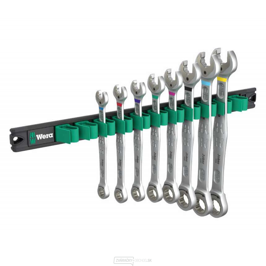 Wera 020016 račňové kľúče 5/16 ÷ 3/4" 6000 Joker Imperial 1 na magnetickej tyči, 9632 (sada 8 ks)