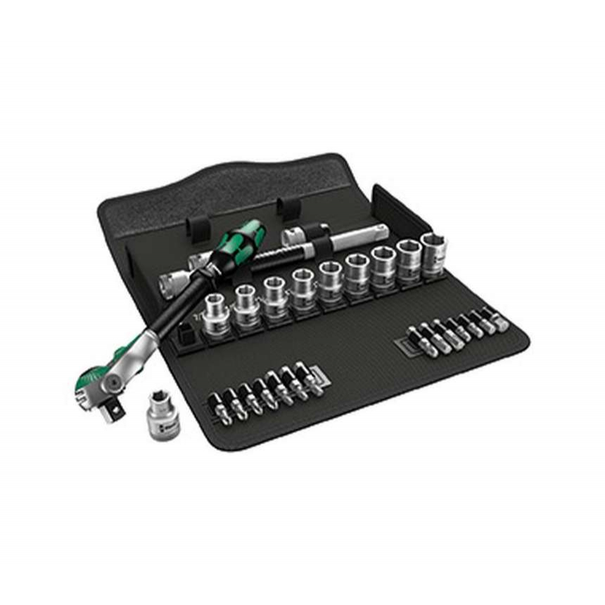 Wera 004079 Sada račne Zyklop Speed 8100 SC 9 - palcová. 28 dielov, 1/2