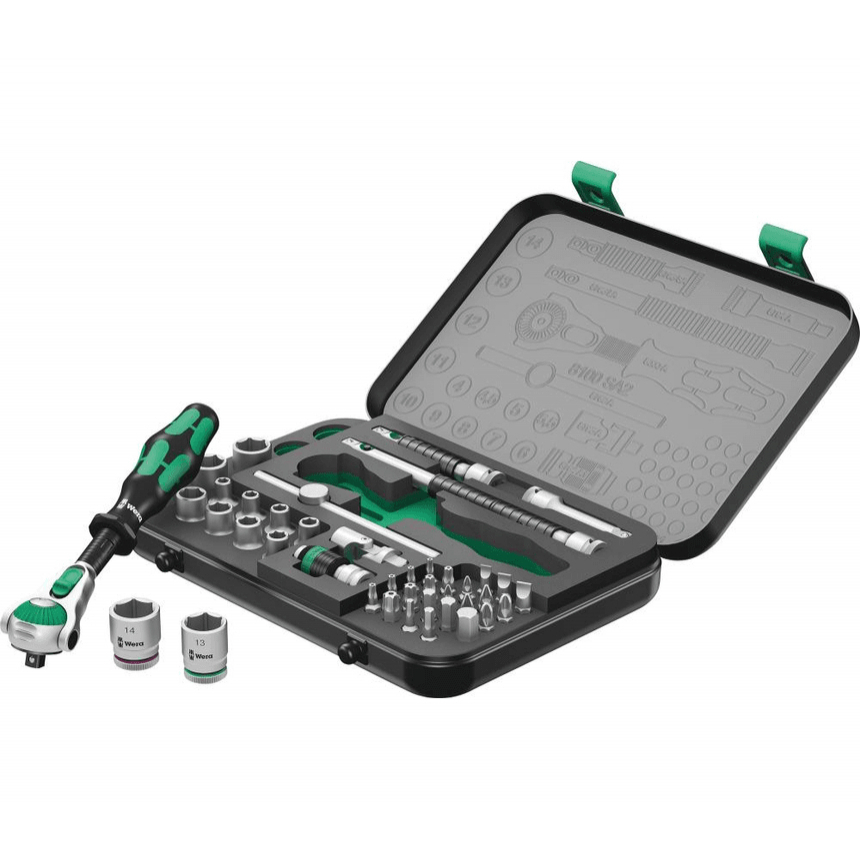 Wera 003533 Sada račňových kľúčov Zyklop Speed 8100 SA 2, 1/4