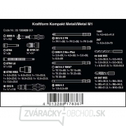 Wera 135928 Nástroje Kraftform Kompakt M 1 račňa 1/4" Zyklop Speed (sada 39 dielov) Náhľad