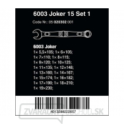 Wera 020302 Kľúče 5,5 ÷ 19 mm 6003 Joker 15 Set 1 (sada 15 dielov) Náhľad