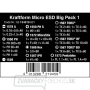 Wera 134019 Kraftform Micro ESD skrutkovače na elektroniku veľké balenie 1 (sada 25 ks) Náhľad