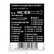 Wera 073671 Držiak 4 mm a nôž pre elektroniku Kraftform Kompakt Micro 20 ESD 1 (sada 20 dielov) Náhľad
