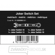 Wera 020090 Ráčnové kľúče 10 ÷ 19 mm 6001 Joker 4 Set 1, offset (sada 4 ks) Náhľad