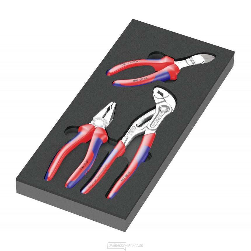 Wera 150180 Knipex kliešte s penovou vložkou, typ 9780, sada 1 (sada 3 kusov)