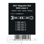 Wera 020015 račňové kľúče 8 ÷ 19 mm 6000 Joker 2 na magnetickej tyči, 9630 (sada 5 ks) Náhľad