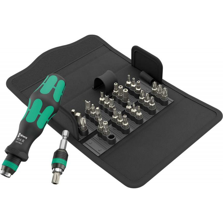Wera 057114 Kraftform Kompakt 71 Bezpečnostné tvrdé bity (sada 32 kusov)