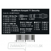 Wera 057114 Kraftform Kompakt 71 Bezpečnostné tvrdé bity (sada 32 kusov) Náhľad