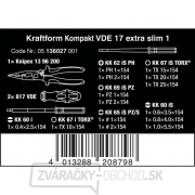 Wera 136027 Elektrické skrutkovače Kraftform Kompakt VDE 17 extra slim 1 (sada 16 dielov) Náhľad