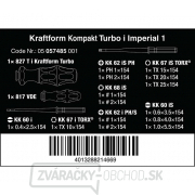 Wera 057485 Kraftform Compact Turbo i Imperial 1 - Elektrické skrutkovače VDE (sada 16) Palcová sada Náhľad