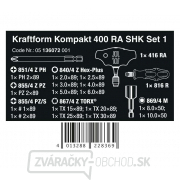 Wera 136072 Kraftform Kompakt 400 RA SHK Set 1 (sada 19 dielov) Náhľad