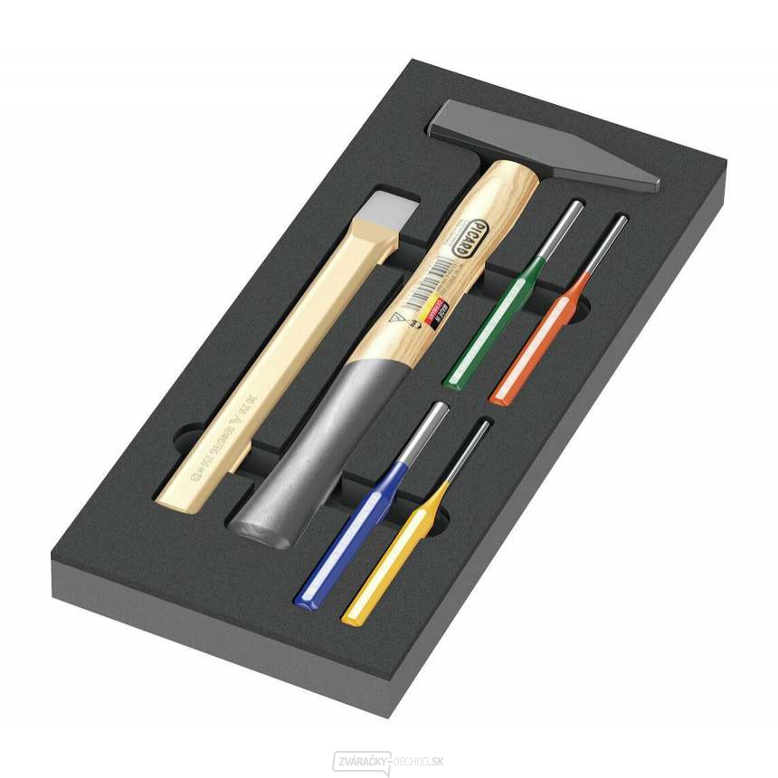 Wera 150182 Kladivo s dierami v penovej vložke, typ 9782, sada 1 (sada 6 dielov)