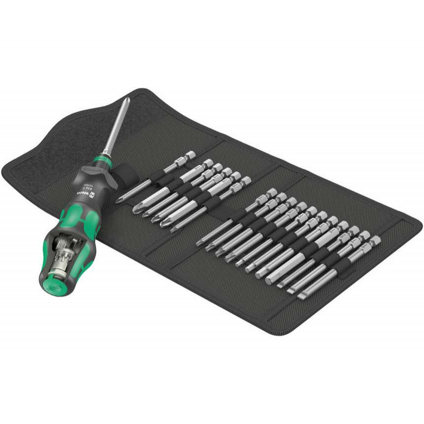 Wera 057482 Náhradné skrutkovacie nože Kraftform Kompakt Turbo 1 (sada 19 kusov)