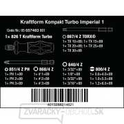 Wera 057483 Vymeniteľné skrutkovacie čepele Kraftform Kompakt Turbo Imperial 1, palec (sada 19 kusov) Náhľad