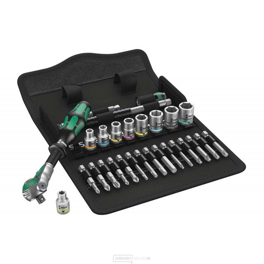 Wera 004016 Sada račňových kľúčov 1/4" 8100 SA 6 Zyklop Speed (sada 28 dielov)