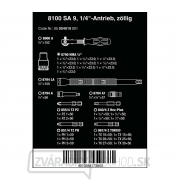 Wera 004019 Sada račňových kľúčov 1/4" 8100 SA 9 Zyklop Speed, palcové (sada 28 dielov) Náhľad