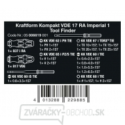 Wera 006619 Rukoväť s račňou Kraftform Kompakt VDE 17 RA Imperial 1 a vymeniteľnými čepeľami (sada 17 dielov) Náhľad