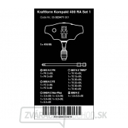 Wera 023471 Skrutkovacie bity s T-rukoväťou Kraftform Kompakt 400 RA Set 1 (sada 17 dielov) Náhľad