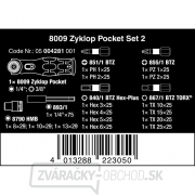 Wera 004281 Kompaktná račňa 8009 Zyklop Pocket Set 2 s bitmi a nástrčkami (sada 18 dielov) Náhľad