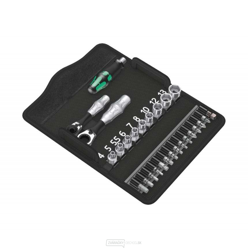 Wera 135918 Sada račňových kľúčov 1/4" Kraftform Kompakt Zyklop Mini 2 (sada 27 dielov)