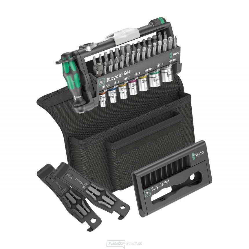Wera 004172 Sada náradia na bicykel 3 (sada 41 dielov vrátane 1/4" ráčny Zyklop Mini)