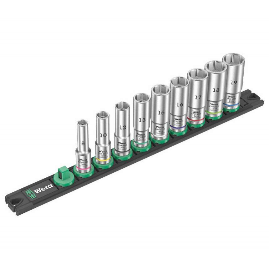 Wera 005440 Magnetická tyč B Deep 1 so sadou predĺžených nástrčiek 8 ÷ 19 mm typ 8790 HMB Deep 3/8