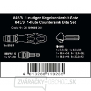 Wera 104655 1/4" bity s 90° kužeľovými záhlbníkmi 845/8 (sada 8 kusov) Náhľad