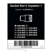 Wera 005490 Magnetická tyč C Impaktor 1 so sadou nástrčiek 13 ÷ 21 mm typ 8790 C Impaktor 1/2" (sada 9 dielov) Náhľad