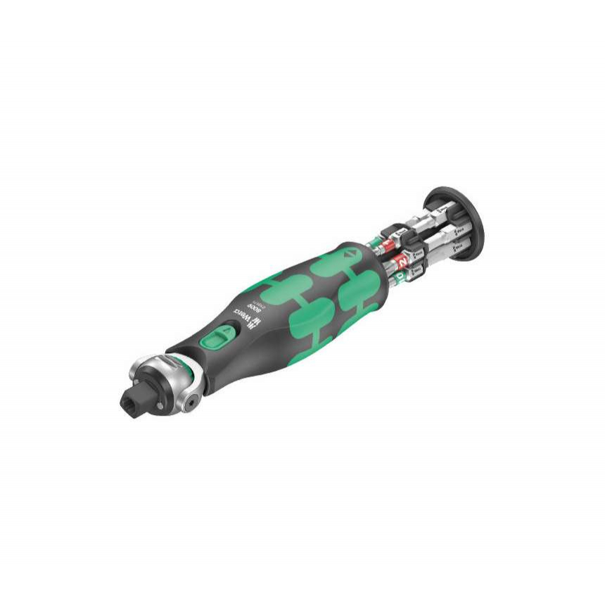 Wera 004282 Kompaktná račňa 8009 Zyklop Pocket Imperial Set 1 so skrutkovacími bitmi (palcová sada 13 kusov)